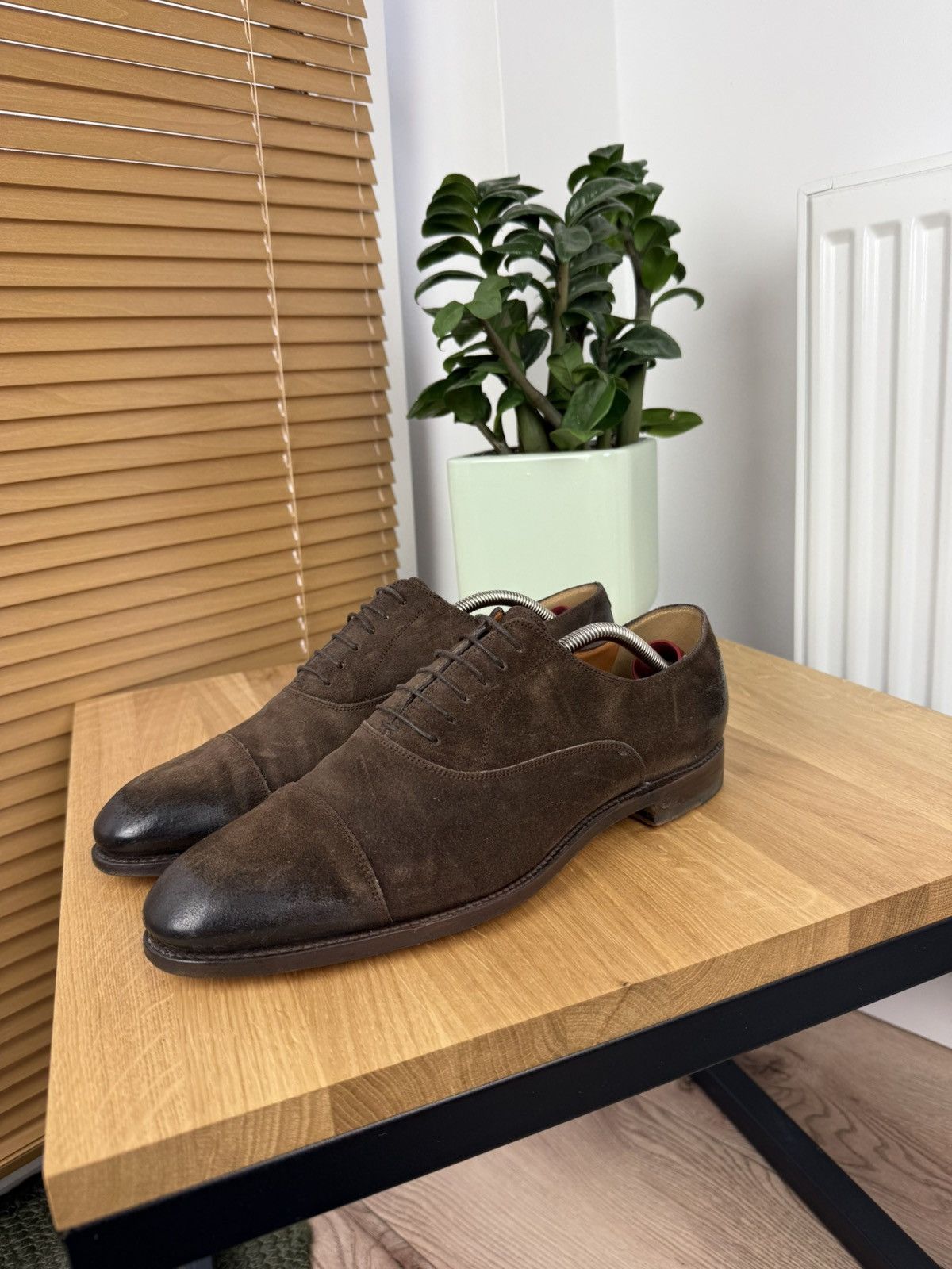 Gucci GUCCI Luxury Brown Derby Cap Toe Formal Shoes Size US 9.5 / EU 42-43 - 1 Thumbnail