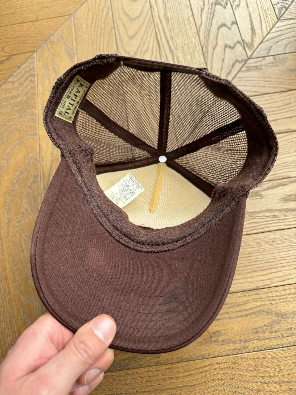Kapital [OS] Love & Peace Beethoven Trucker in Brown/Kinari (SS21) Size ONE SIZE - 2 Thumbnail