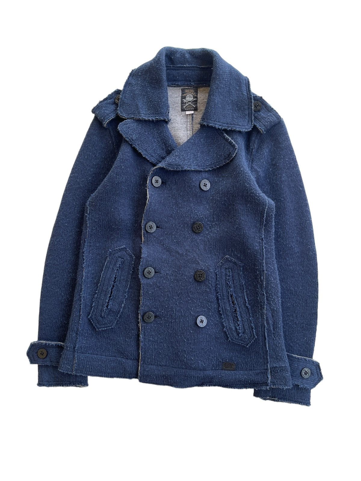 Diesel Diesel Navy Pea Coats Jacket Size US S / EU 44-46 / 1 - 6 Thumbnail