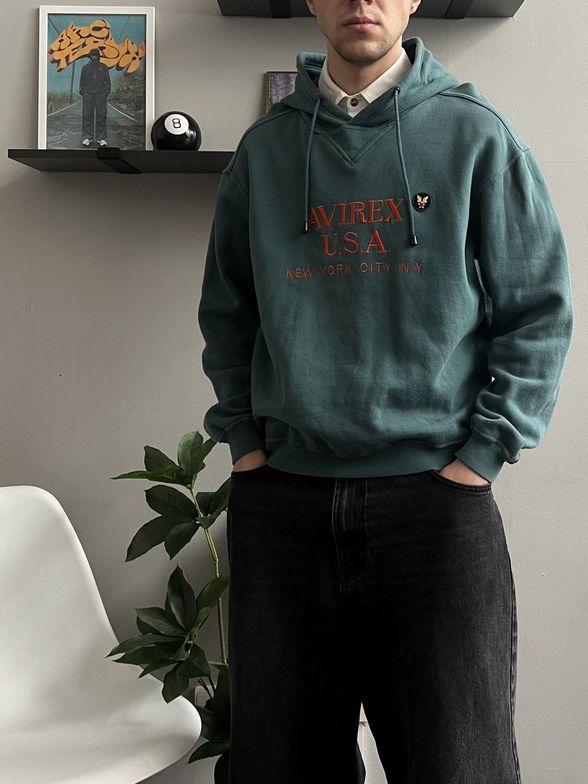 Avirex × Vintage Vintage hoodie Avirex Size US M / EU 48-50 / 2 - 1 Thumbnail