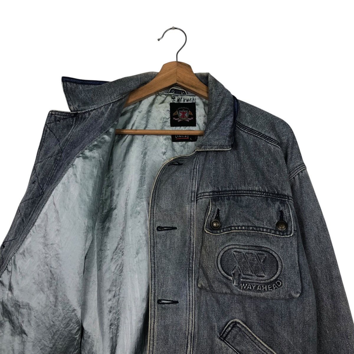 Japanese Brand Íxiz Made in Japan Wayahead Denim Jacket Issey Miyake Size US L / EU 52-54 / 3 - 13 Thumbnail