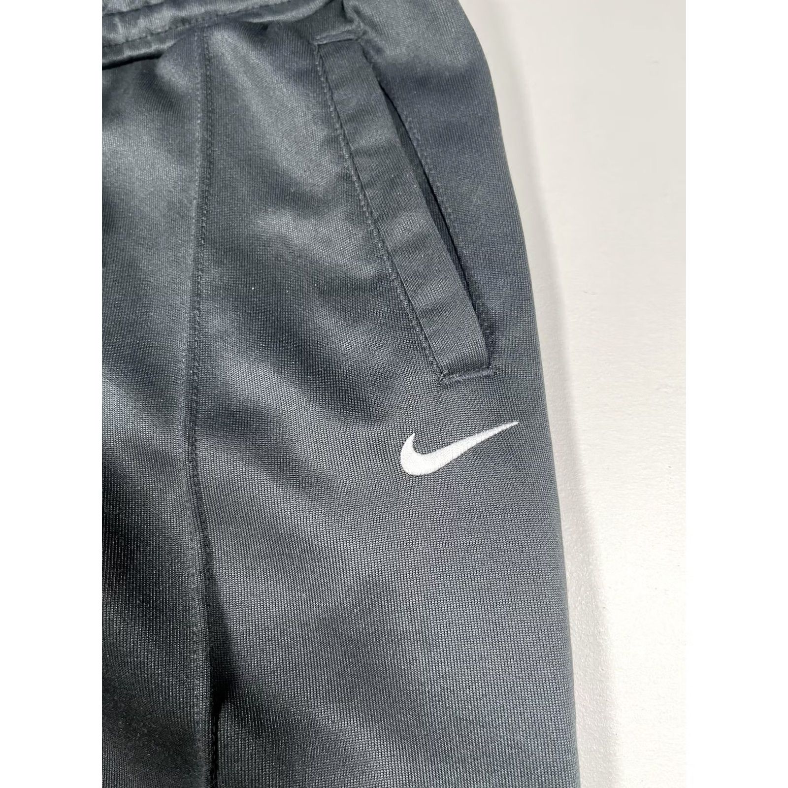 Nike Nike Track Pants Womens XL Black Multicolor Side Stripe Swoosh Logo Athletic Straight-Leg Pockets Size 40" / US 18 - 4 Thumbnail