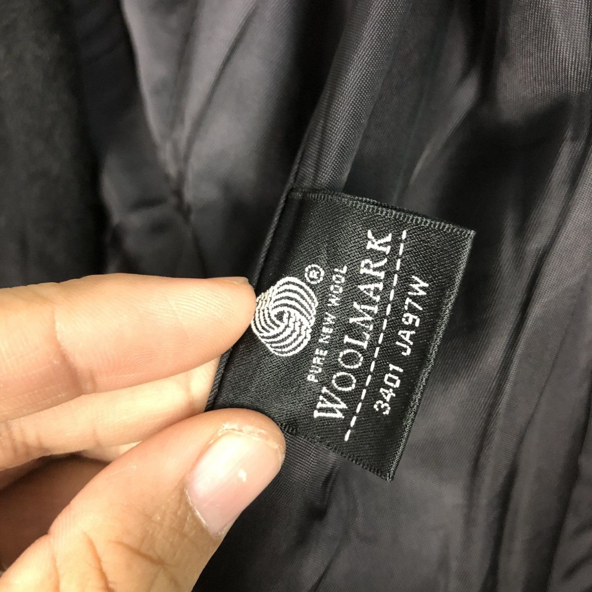 🔥RICH BLACK VINTAGE LONG WOOL JACKET INED YOHJI YAMAMOTO