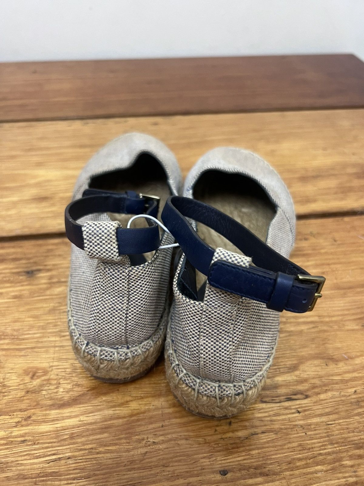 Celine Authentic Celine Canvas Ankle Strap Slip On Shoes Size US 5.5 / IT 35.5 - 3 Thumbnail