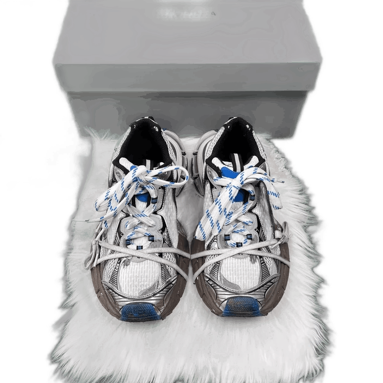 Balenciaga Blue and White Sneakers 3XL