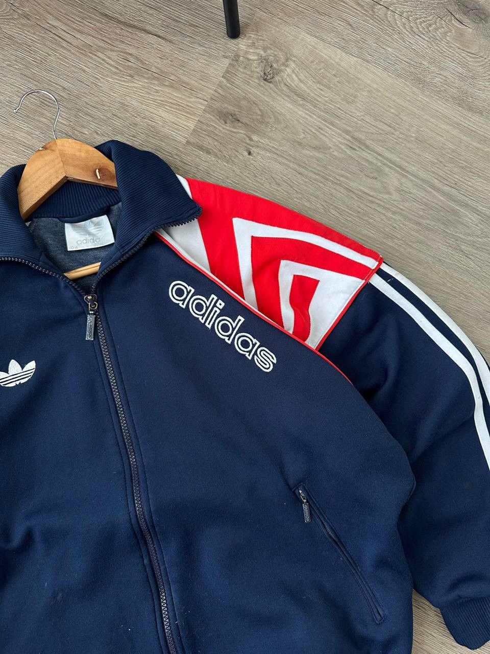 Adidas Vintage Adidas Sportswear Blue Distressed Full Zip Hoodie Size US S / EU 44-46 / 1 - 4 Thumbnail