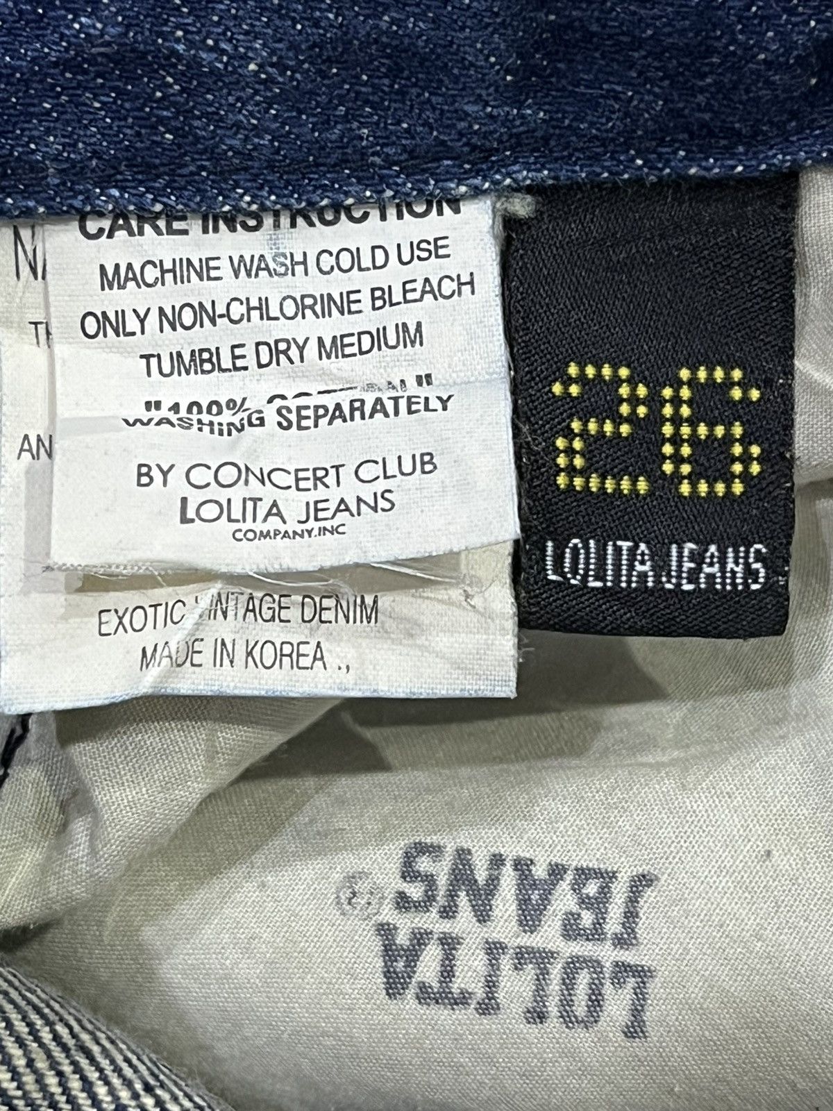 Lolita Jeans 🔥Lolita Unique Clothing Super Wide Flare Floral Denim Size 26" / US 2 / IT 38 - 7 Thumbnail