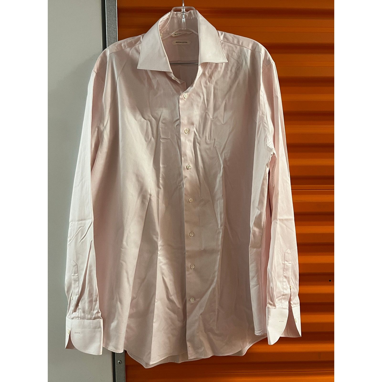 Suitsupply SuitSupply - Thomas Mason Button Shirt / Pink / 17 3/4 Size US XL / EU 56 / 4 - 1 Thumbnail