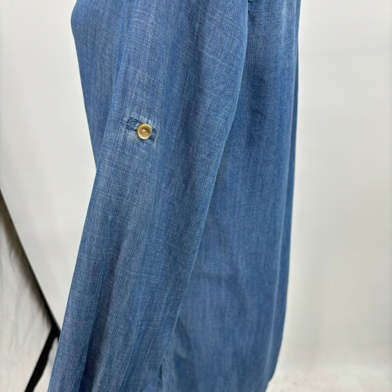 Anthropologie Cloth & Stone Anthropologie Chambray Tunic Shirt Dress SZ M Size M / US 6-8 / IT 42-44 - 6 Thumbnail