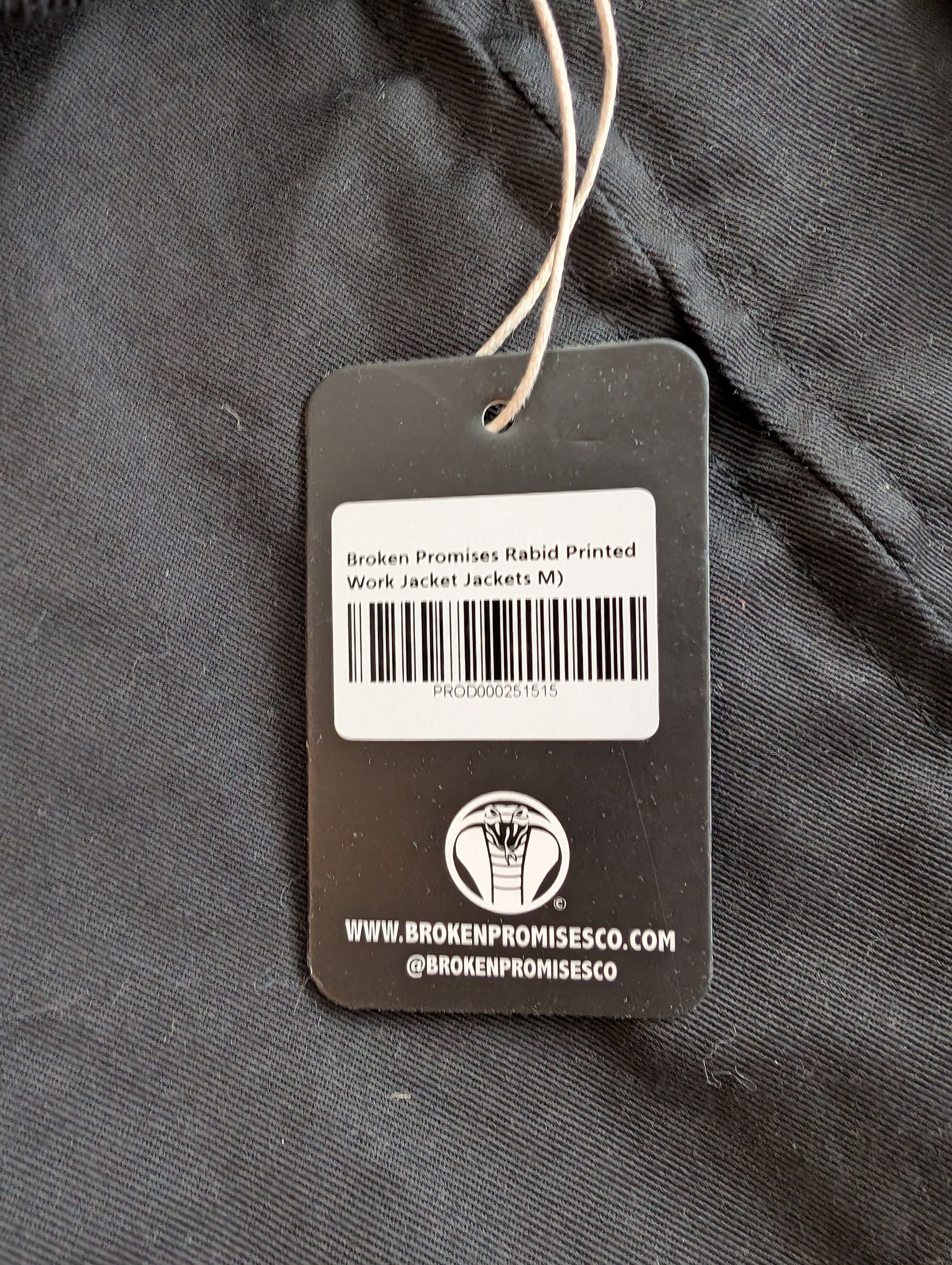 Broken Promises Co. NWT Broken Promises Rabid Printed Work Jacket Size US M / EU 48-50 / 2 - 4 Thumbnail
