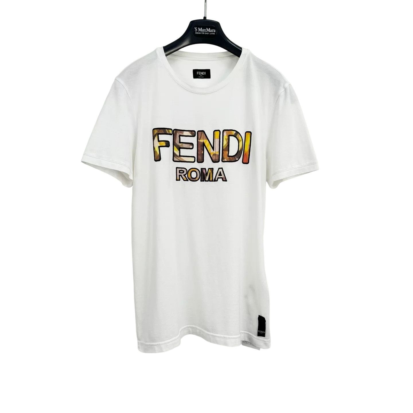 Fendi Fendi Embroidered Logo ROMA T-Shirt Size S Size US S / EU 44-46 / 1 - 1 Thumbnail