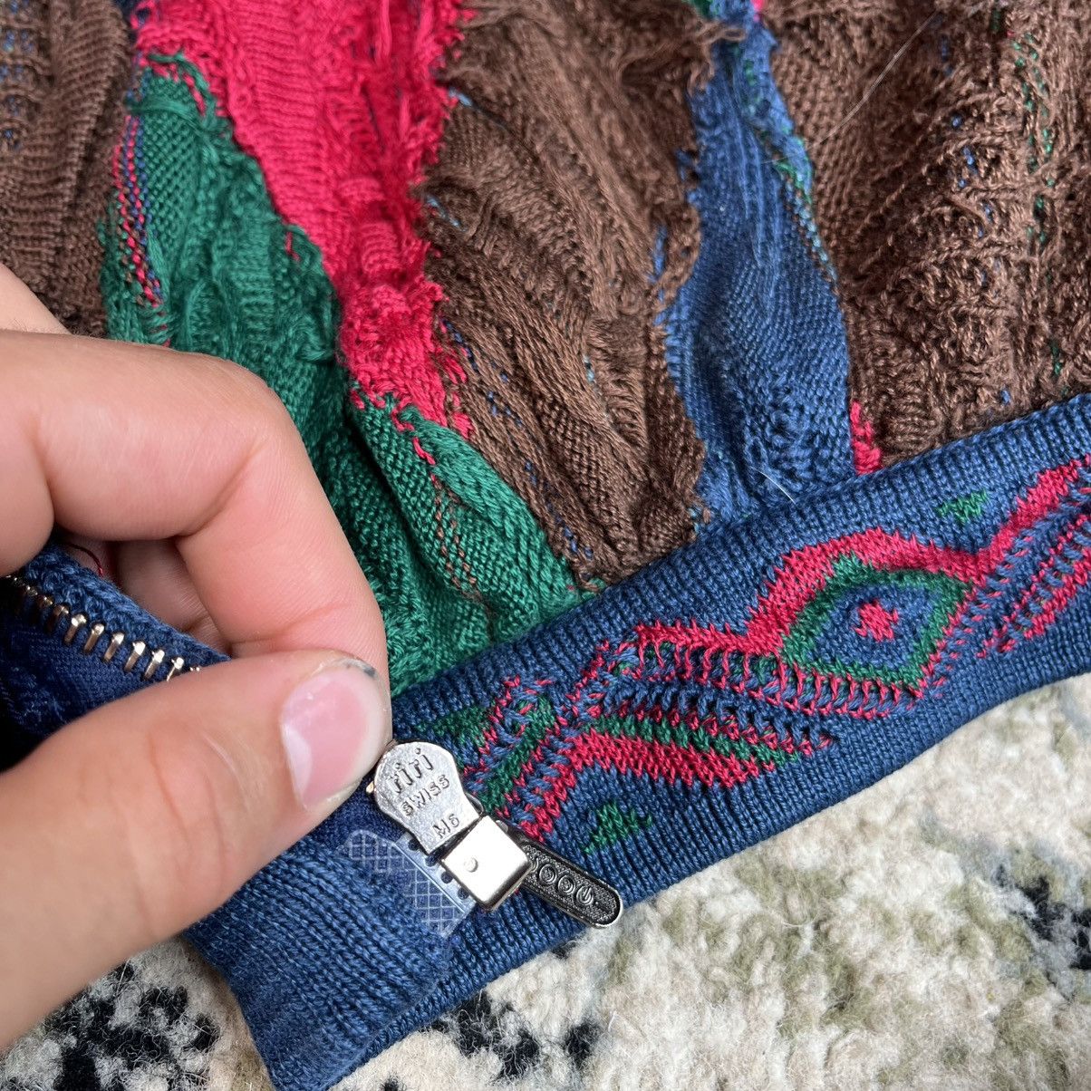 Coogi Vintage Rare Street Style Coquette Zip Up Sewn Sweater Coogi Size US S / EU 44-46 / 1 - 15 Thumbnail