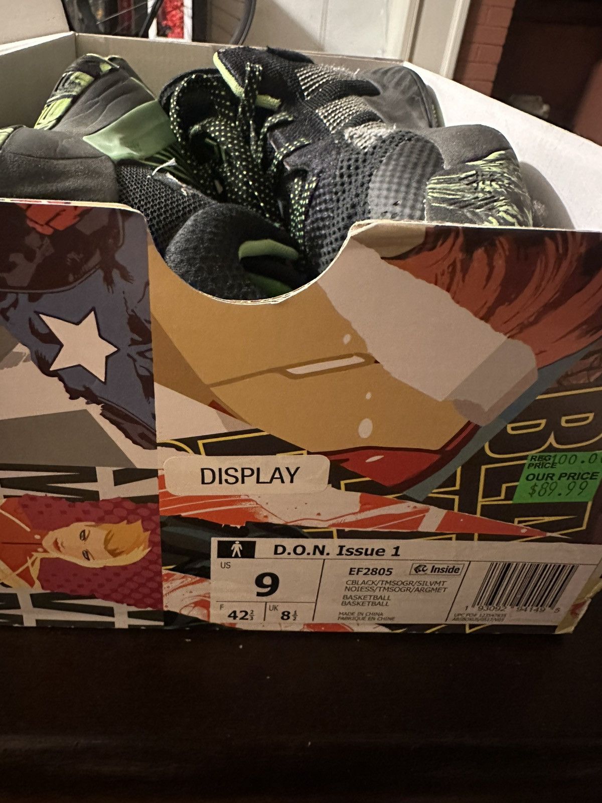 Adidas Adidas D.O.N. Issue 1 x Marvel Stealth Spider-Man Size US 9 / EU 42 - 5 Thumbnail