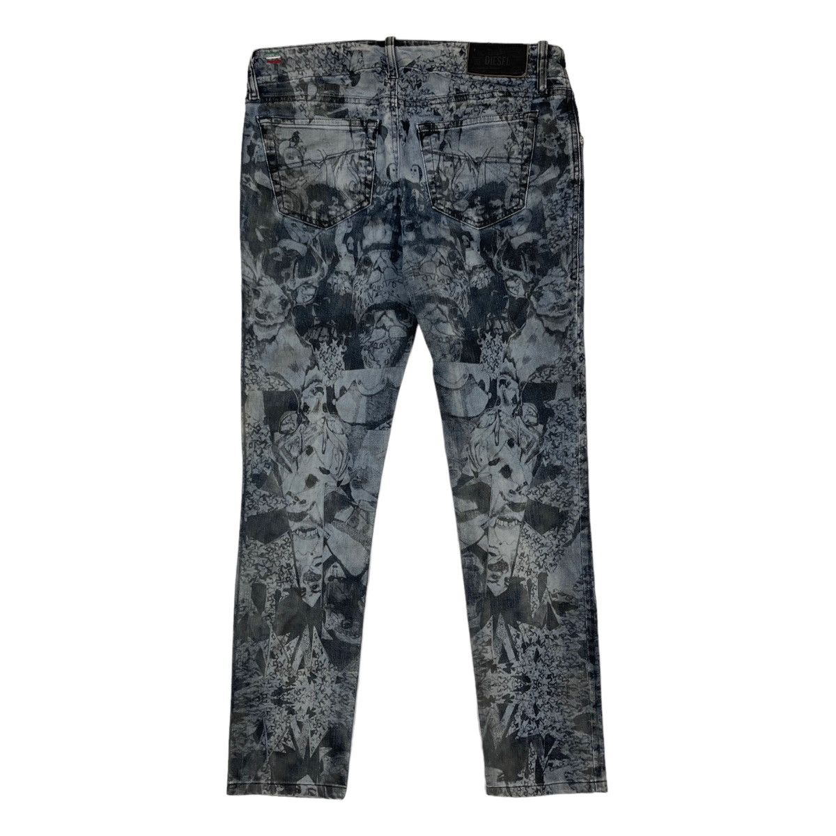 Diesel Diesel Grupee Acid Wash Graphic Super Slim Skinny Jeans Size 28" / US 6 / IT 42 - 3 Thumbnail