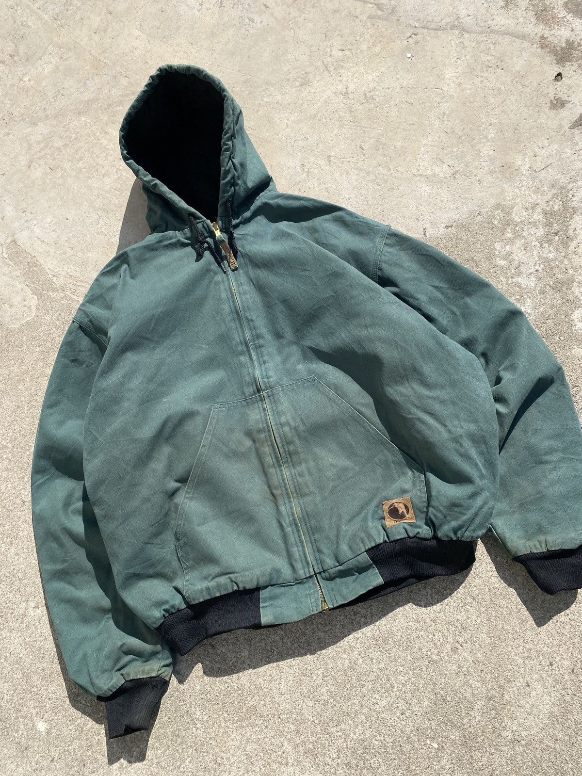 Carhartt Vintage Berne Heritage Duck Hooded Active Work Jacket Size US XXL / EU 58 / 5 - 2 Thumbnail