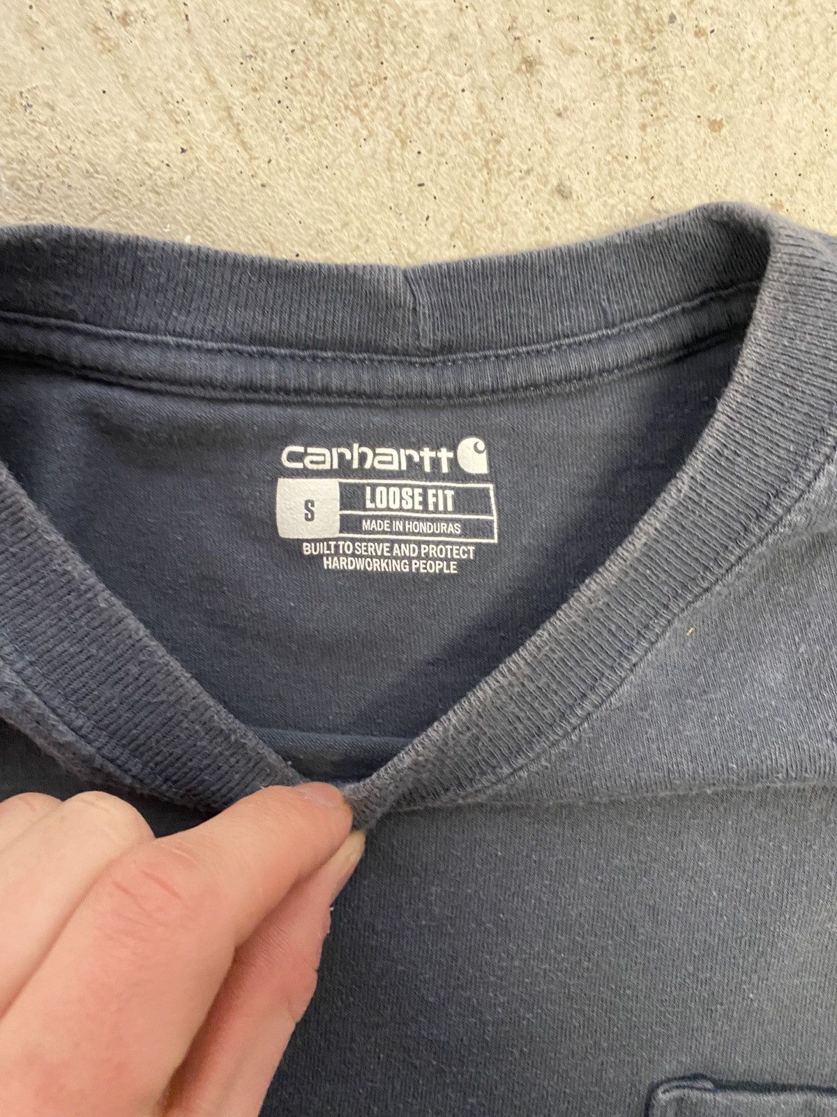 Carhartt Y2K faded grey Carhartt classic tshirt Size US M / EU 48-50 / 2 - 3 Thumbnail