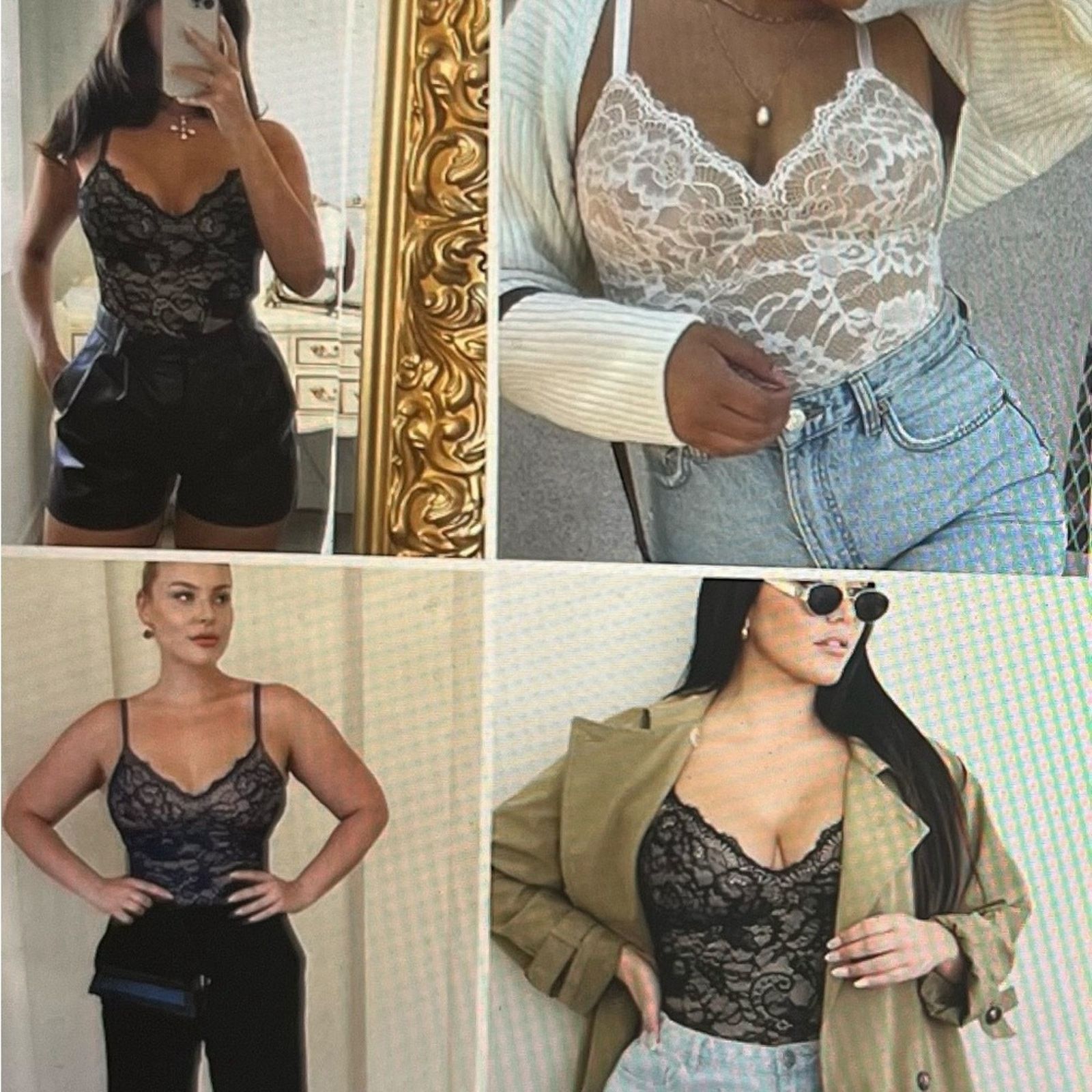 & Other Stories Black Lace Shapewear Bodysuit – Size L (NWOT) Size ONE SIZE - 4 Thumbnail
