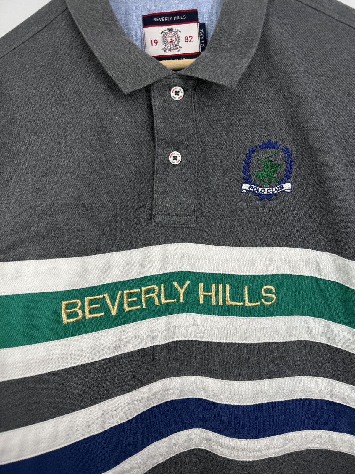 Beverly Hills Polo Club 🇺🇸 Vintage Beverly Hills Polo Club Camden Team Polo T-Shirt Size US XL / EU 56 / 4 - 5 Thumbnail