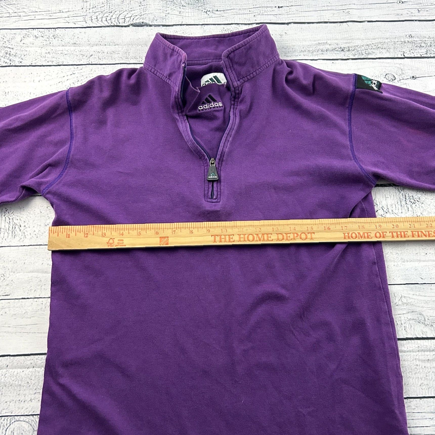 Adidas VINTAGE adidas 1/4 Zip Pullover Shirt Mens Small Purple Adidas Shirt Small Purple 1/4 Zip Mens Size US S / EU 44-46 / 1 - 6 Thumbnail