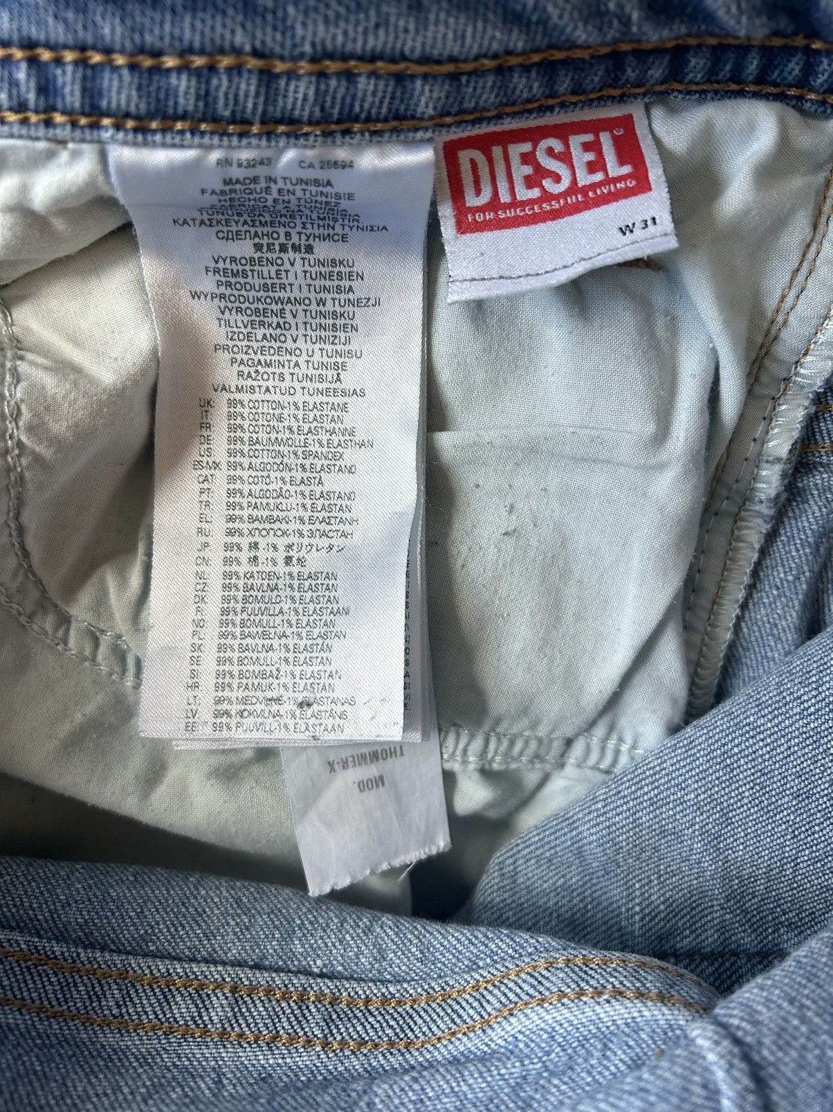 Diesel Diesel Thommer-X Skinny Fit Jeans Size US 31 - 5 Thumbnail