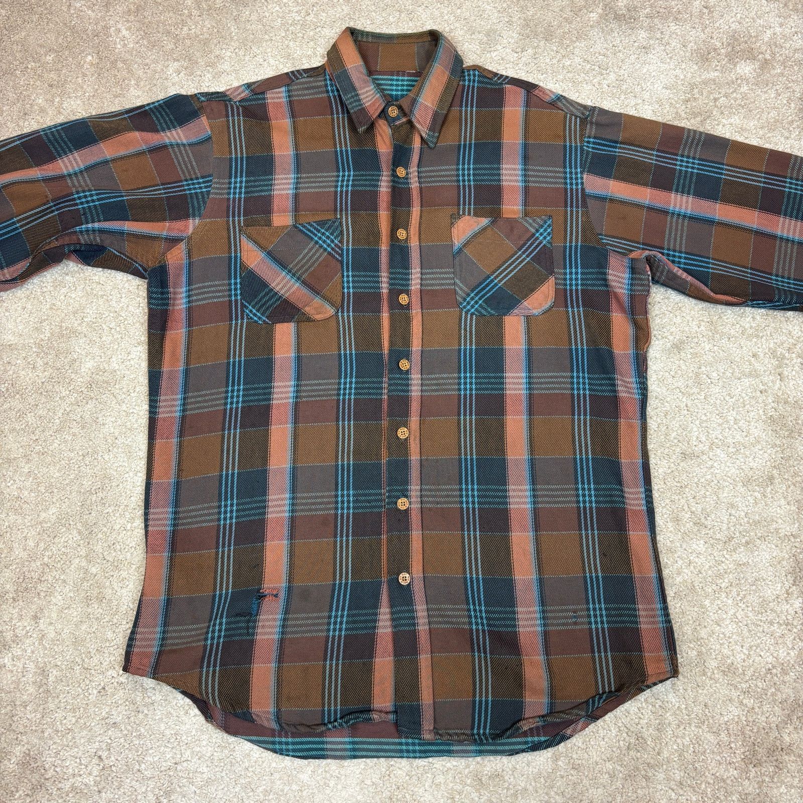 Big Mac × Vintage Vintage 70s 80s Big Mac JC Penney Flannel Men's XL Workwear Size US XL / EU 56 / 4 - 2 Thumbnail