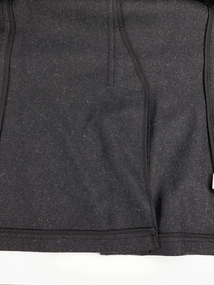 Taiga Takahashi Black Wool Mackinaw Coat Solid Color Size US S / EU 44-46 / 1 - 9 Thumbnail