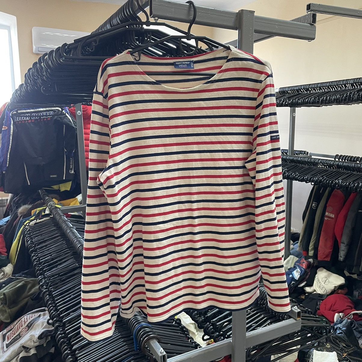 A$AP Rocky × Saint James × Vintage 90s Saint James Asap Rocky Striped Breton Top Long Sleeve Size US L / EU 52-54 / 3 - 2 Thumbnail