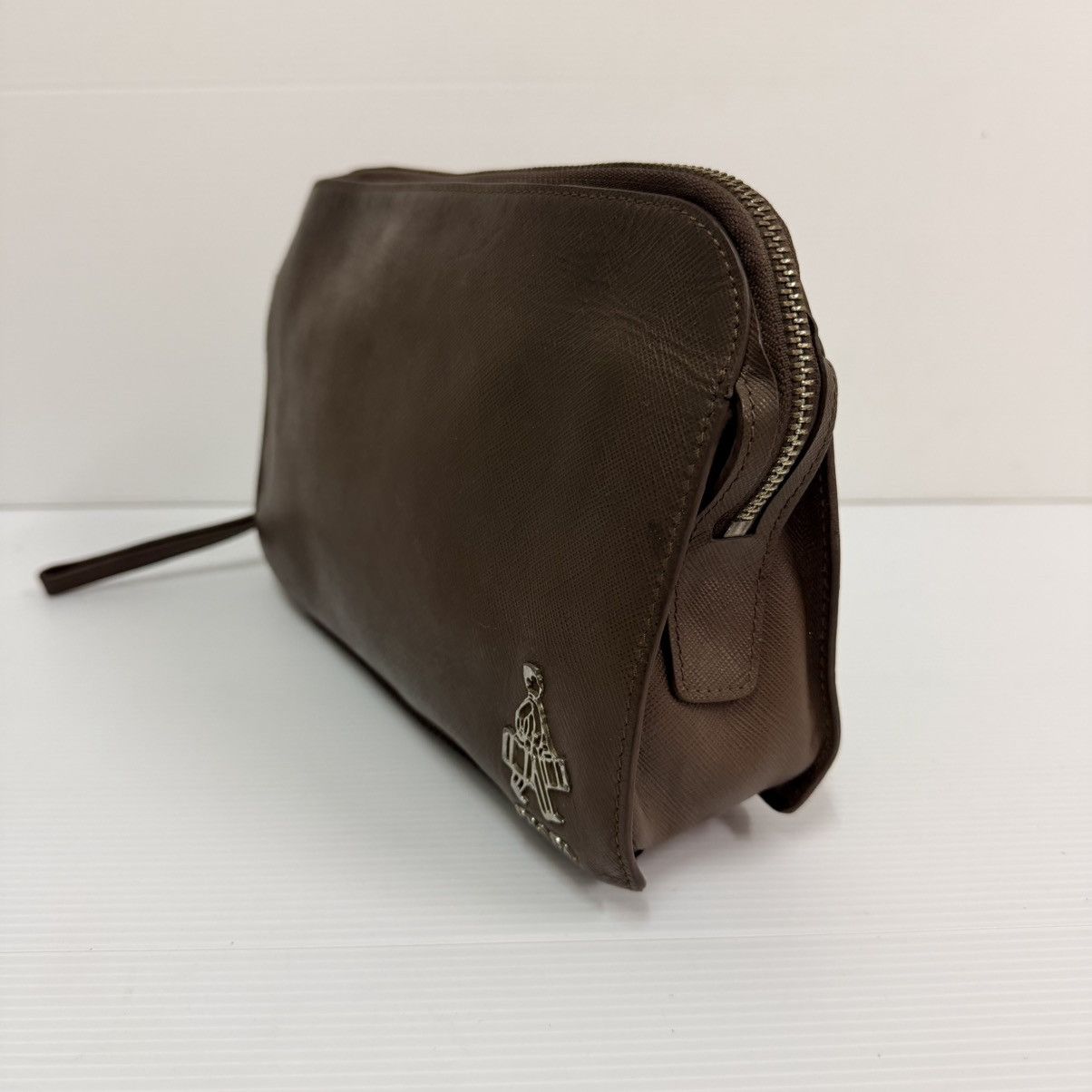 Prada Prada Leather Clutch Bag Size ONE SIZE - 3 Thumbnail