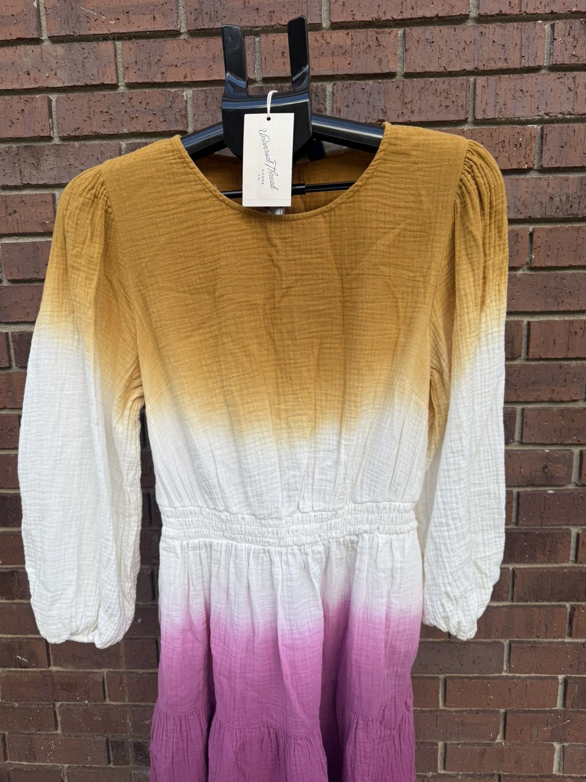 Other Universal Thread Ombre Gauze Long Sleeve Dress Women Medium Size M / US 6-8 / IT 42-44 - 3 Thumbnail