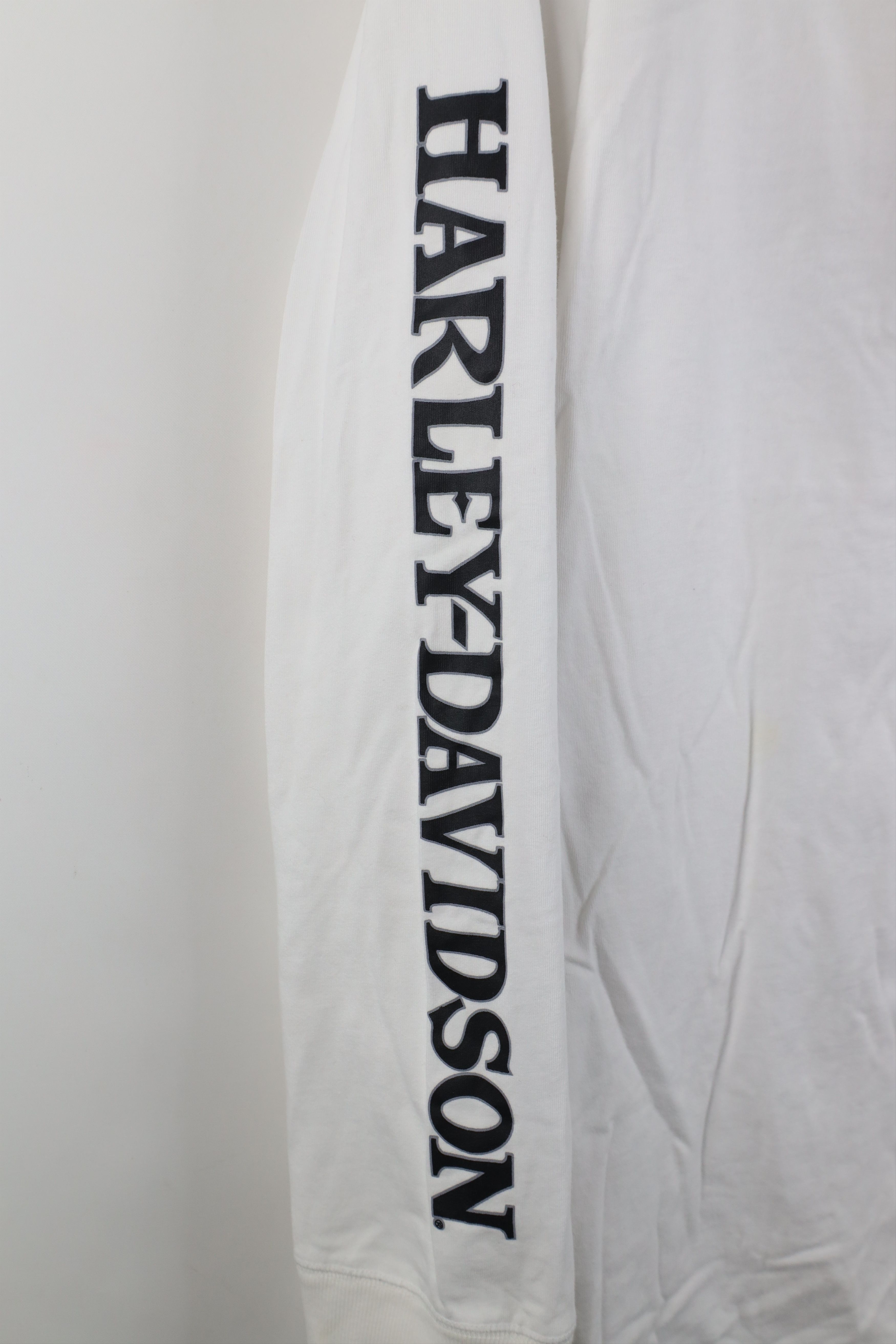 Harley Davidson Vintage Harley Davidson Skull Long Sleeve T-Shirt White Size US XXL / EU 58 / 5 - 6 Thumbnail