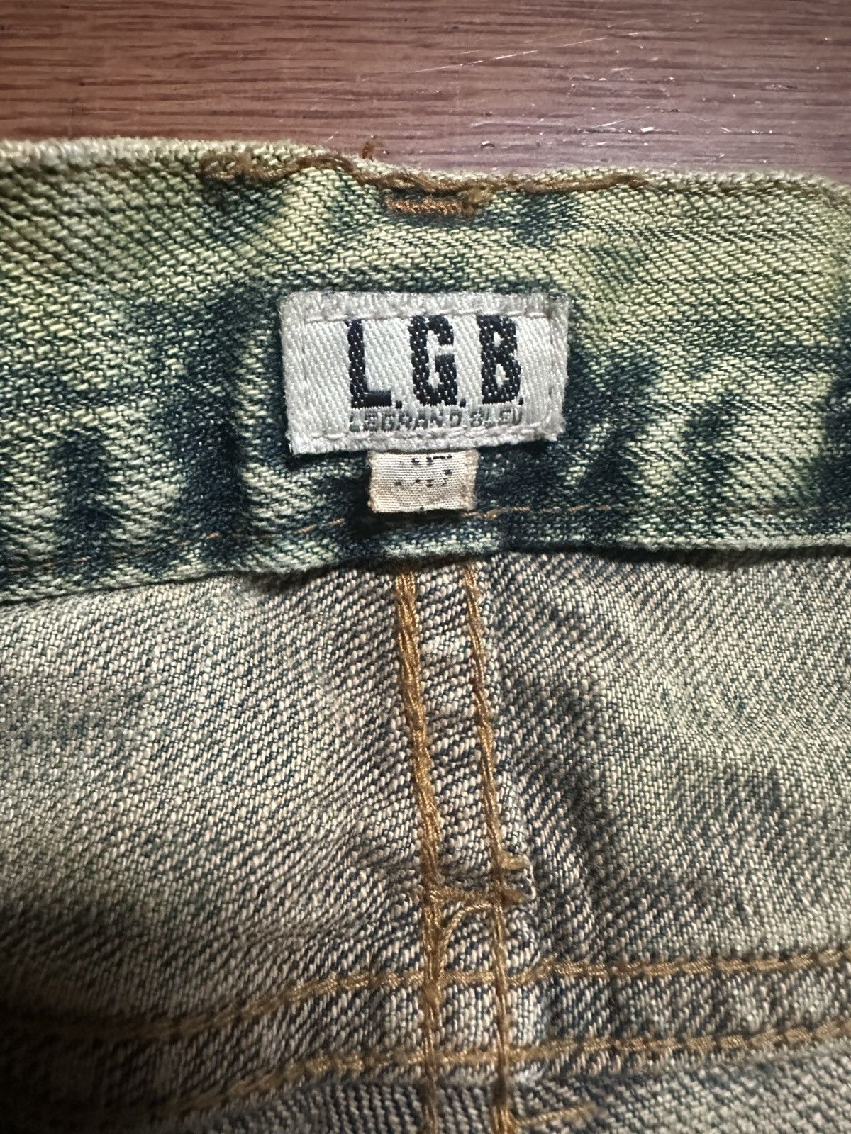 Le Grande Bleu (L.G.B.) LE GRANDE BLEU CRAZY PATCH DENIM Size US 27 - 4 Thumbnail