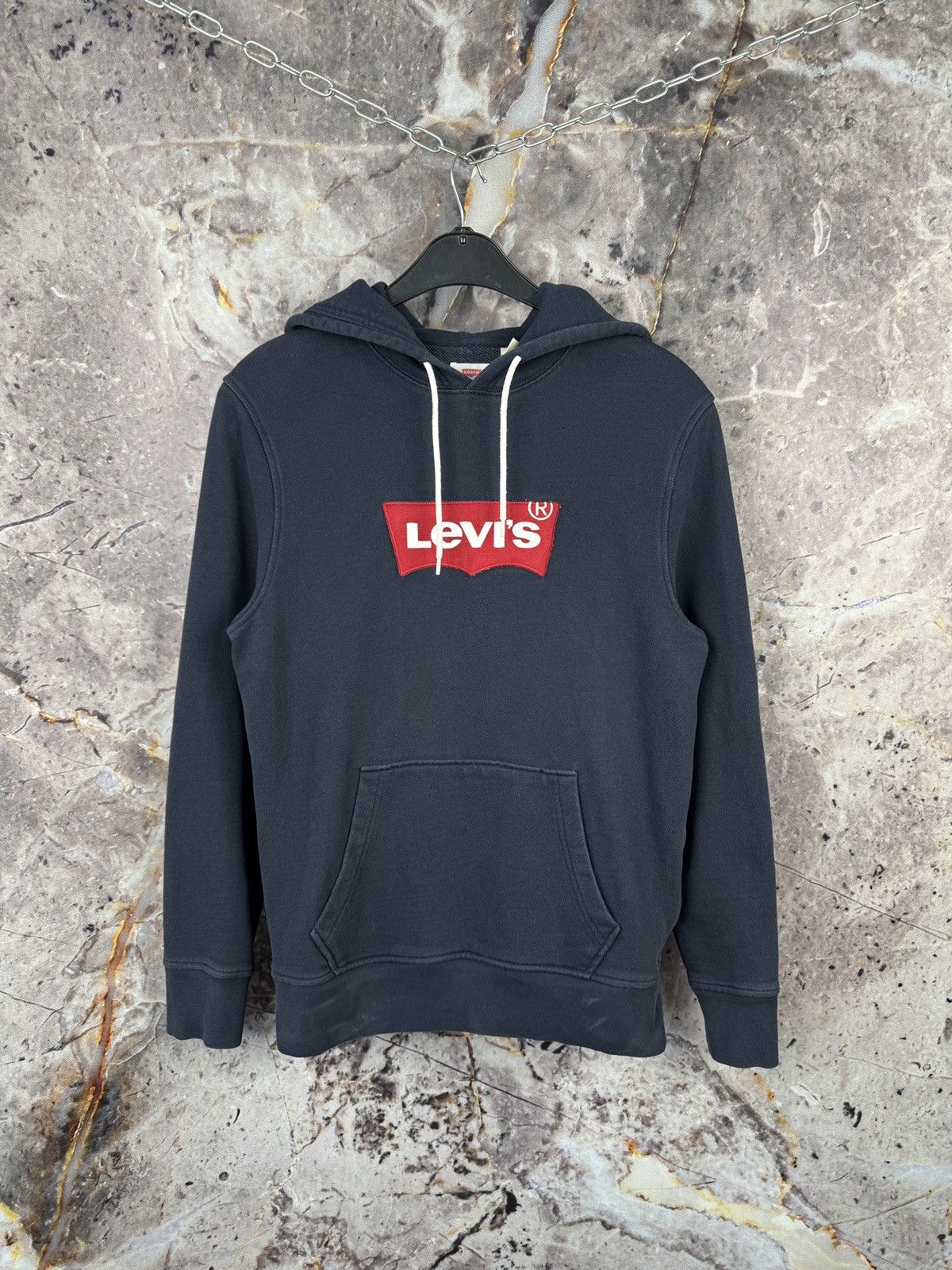 Levi's Levi’s Batwing Logo Hoodie Navy Pullover Sweatshirt Size S Size US S / EU 44-46 / 1 - 1 Thumbnail