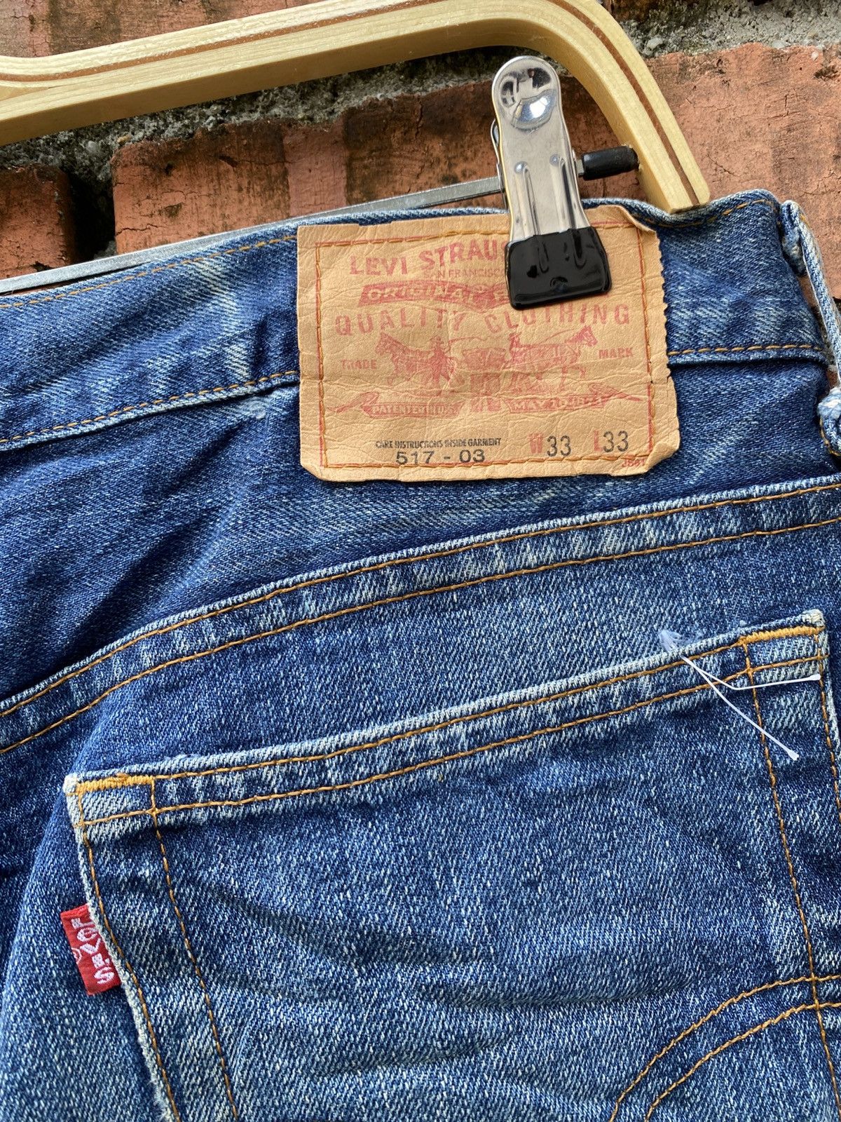 Levi's Vintage Clothing W33x30 Vintage levi's 517 flare bell bottom made in JAPAN Size US 33 - 6 Thumbnail