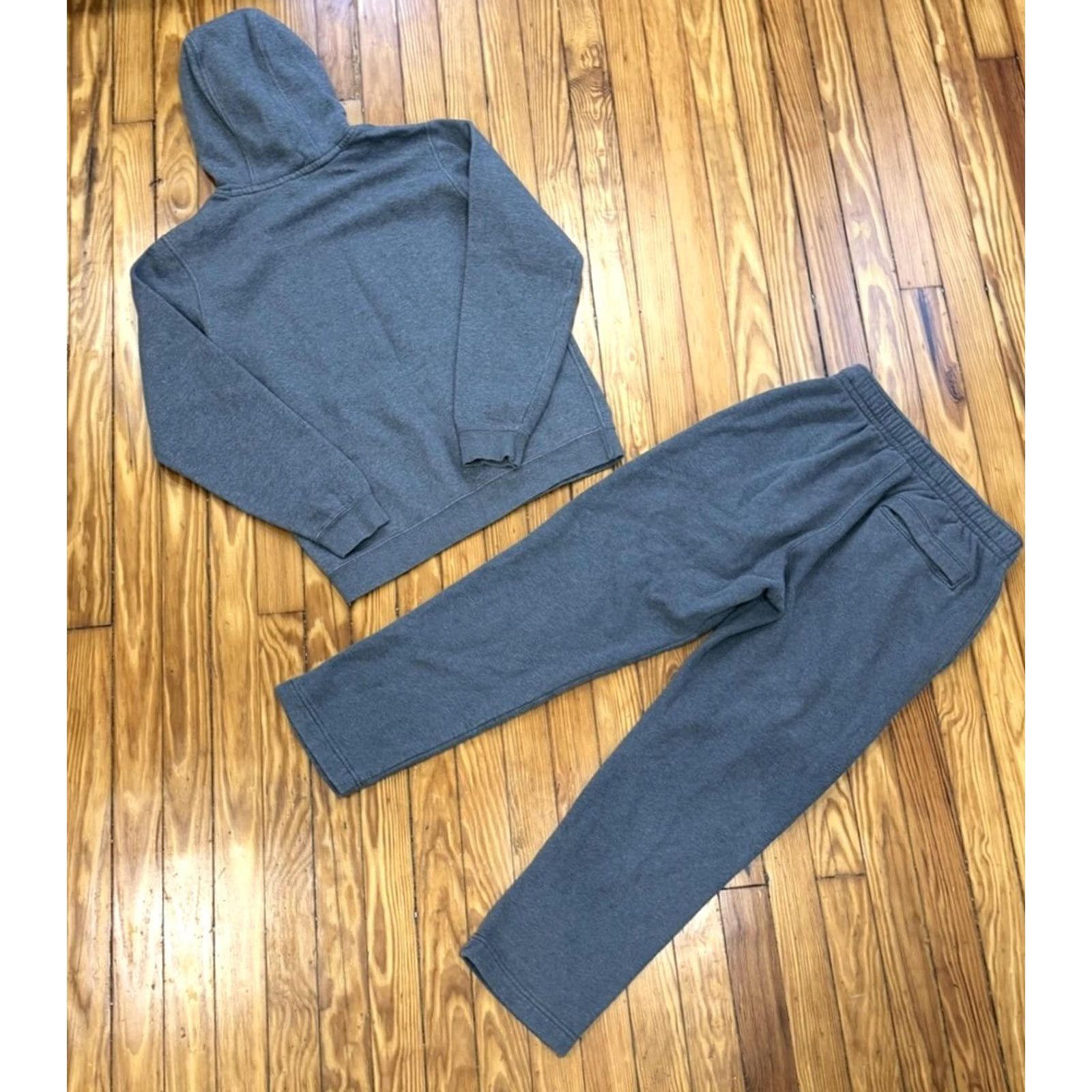 Nike Nike Sportswear Club Fleece Gray Hoodie & Pants Set M Sweatshirt Sweatpants Tracksuit Men Size US M / EU 48-50 / 2 - 2 Thumbnail