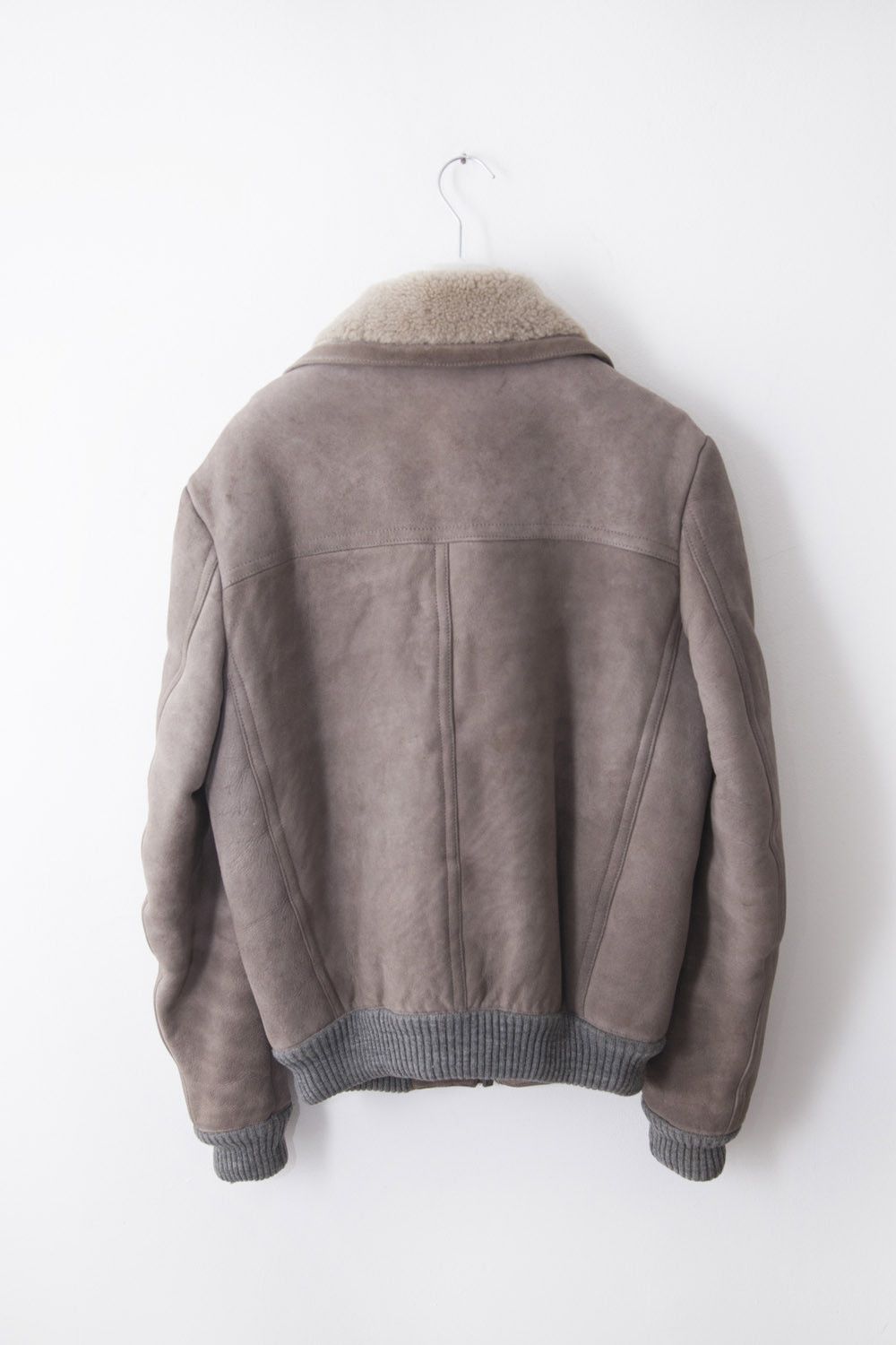 Vintage 1980's shearling bomber leather jacket Size US M / EU 48-50 / 2 - 3 Thumbnail