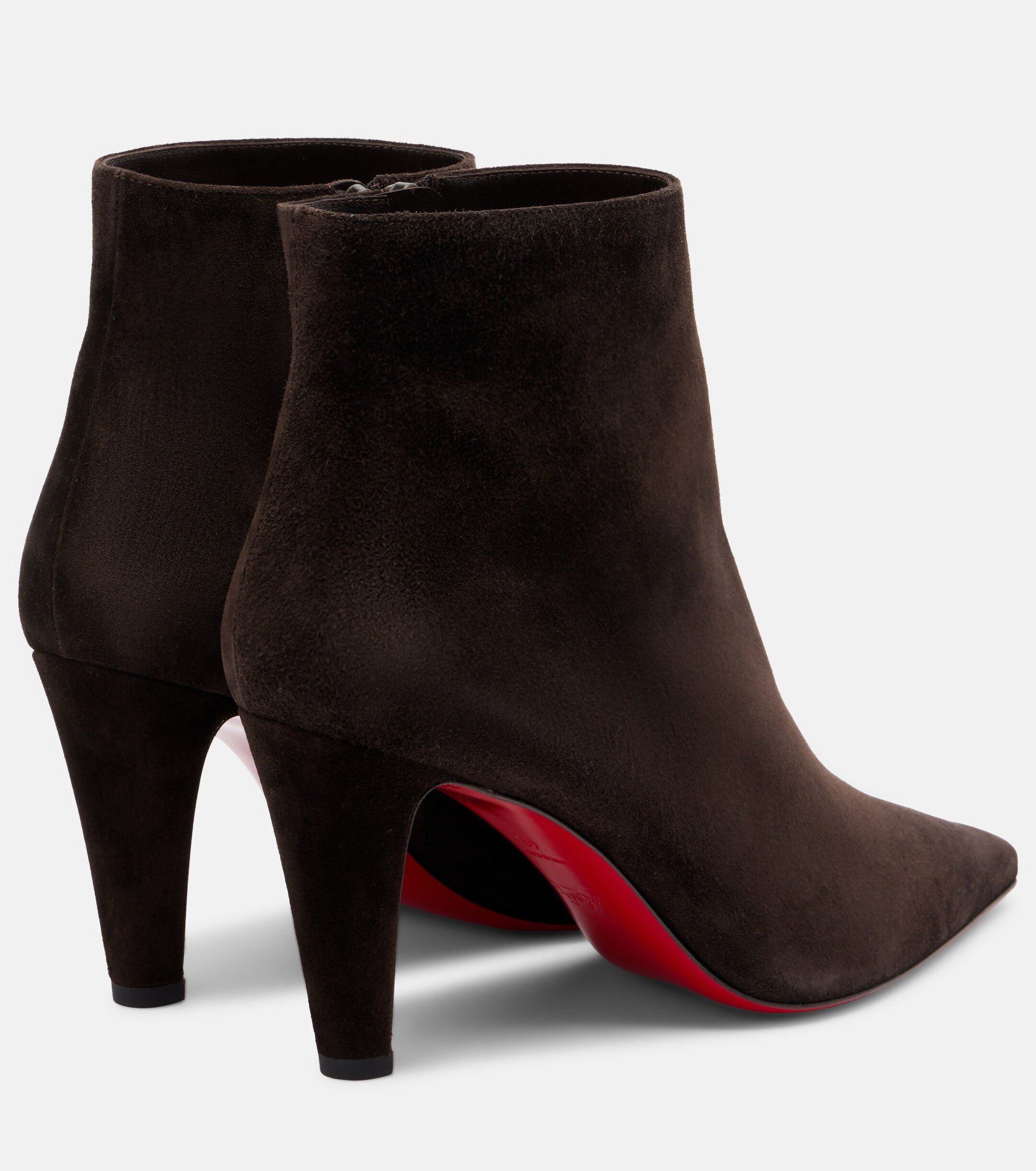 Vibella Booty 85 Cafe Brown Suede Pointed Heel Bootie 39