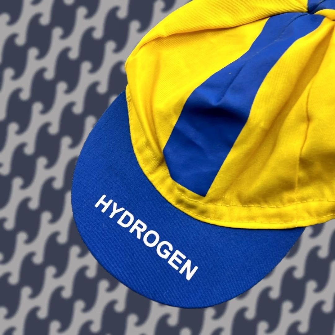 HYDROGEN Bioracer Uno-X Cycling Cap Hat One Size Yellow Racing unox Hydrogen Hat Size ONE SIZE - 1 Thumbnail