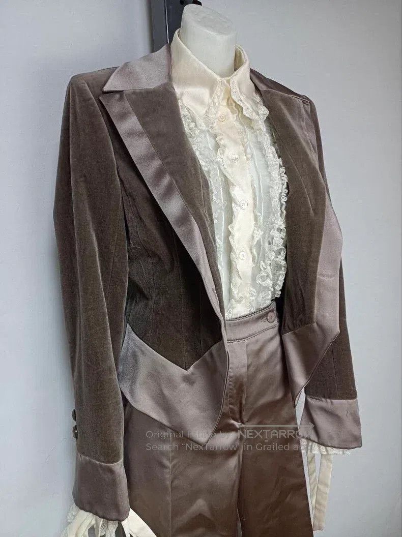 Valentino Valentino Brown satin three-piece set Size S / US 4 / IT 40 - 1 Thumbnail