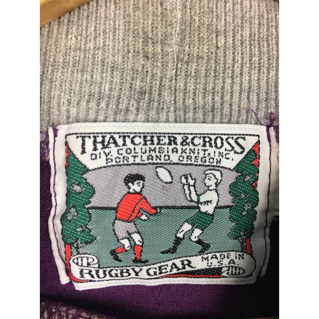 Vintage Vtg Thatcher & Cross Made In Usa Rugby Sweatshirt Size US M / EU 48-50 / 2 - 11 Thumbnail