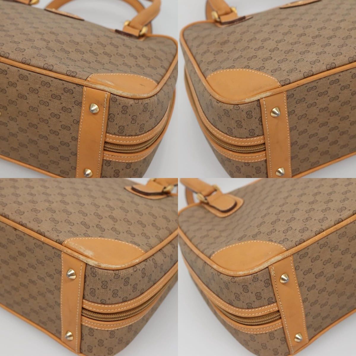 Gucci GUCCI Micro GG Supreme Hand Bag Pvc Beige Gold 000 39 000 39 Size ONE SIZE - 10 Thumbnail