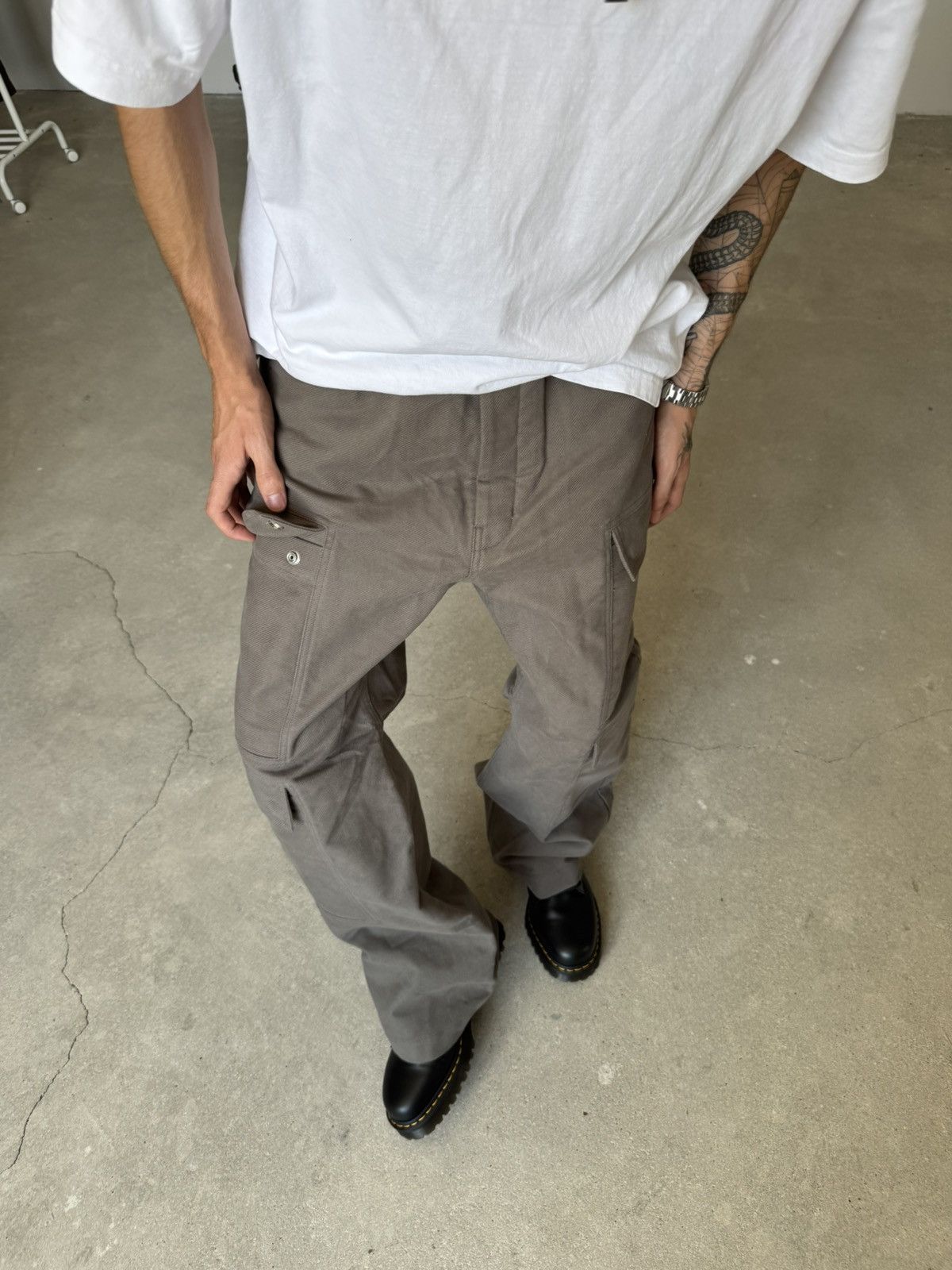 Rick Owens FW25 RICK OWENS DOUBLE CARGO PANTS Size US 32 / EU 48 - 5 Thumbnail