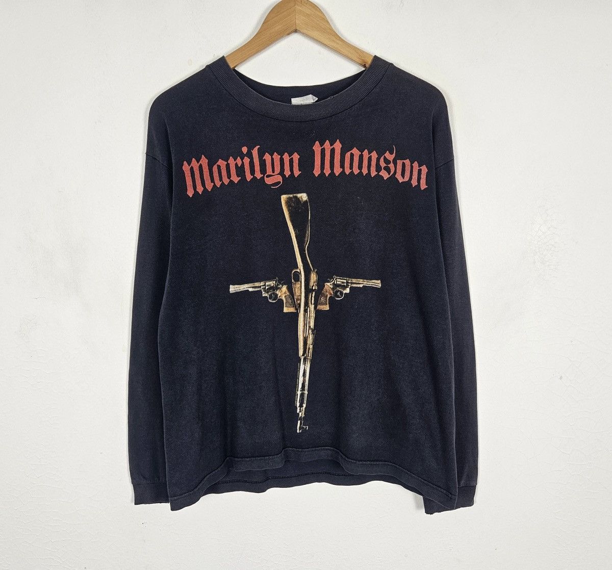 Band Tees Vintage Marilyn Manson Guns God Government Tour Shirt Size US S / EU 44-46 / 1 - 3 Thumbnail
