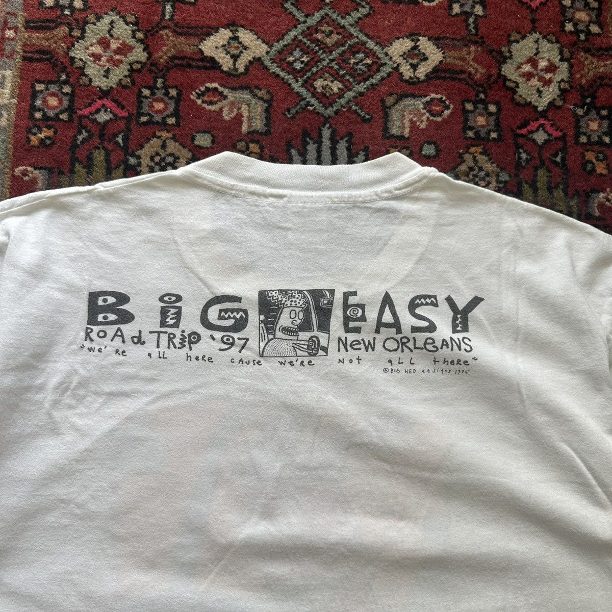 Vintage 1997 New Orleans “Road Trip” Graphic Tee Vintage Cartoon Size US XL / EU 56 / 4 - 8 Thumbnail