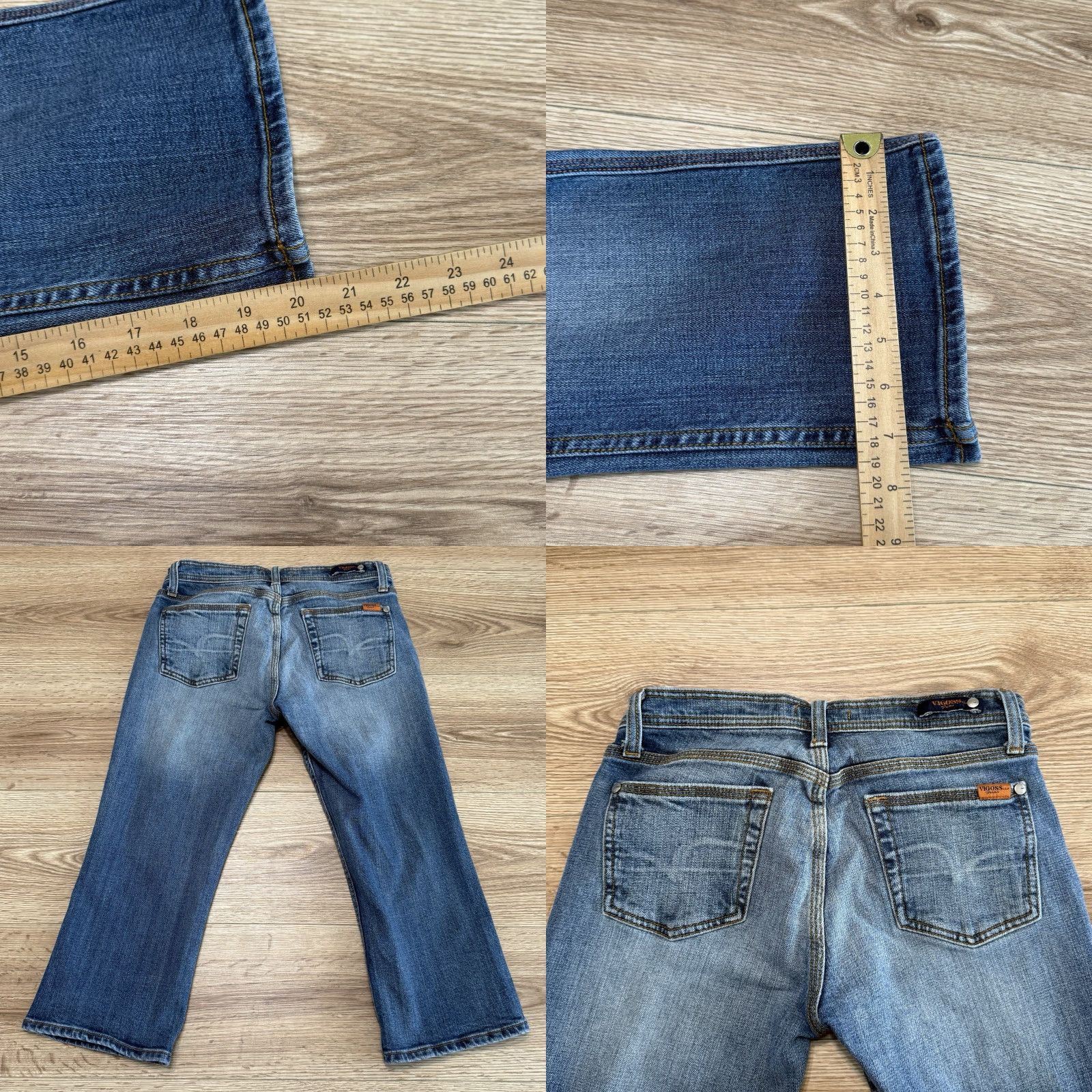 Vintage VIGOSS Women's Capri Jeans Denim Cotton Blend Size 9/10 Blue Mid Rise 20.5 Inch Inseam Size 30" / US 8 / IT 44 - 8 Thumbnail