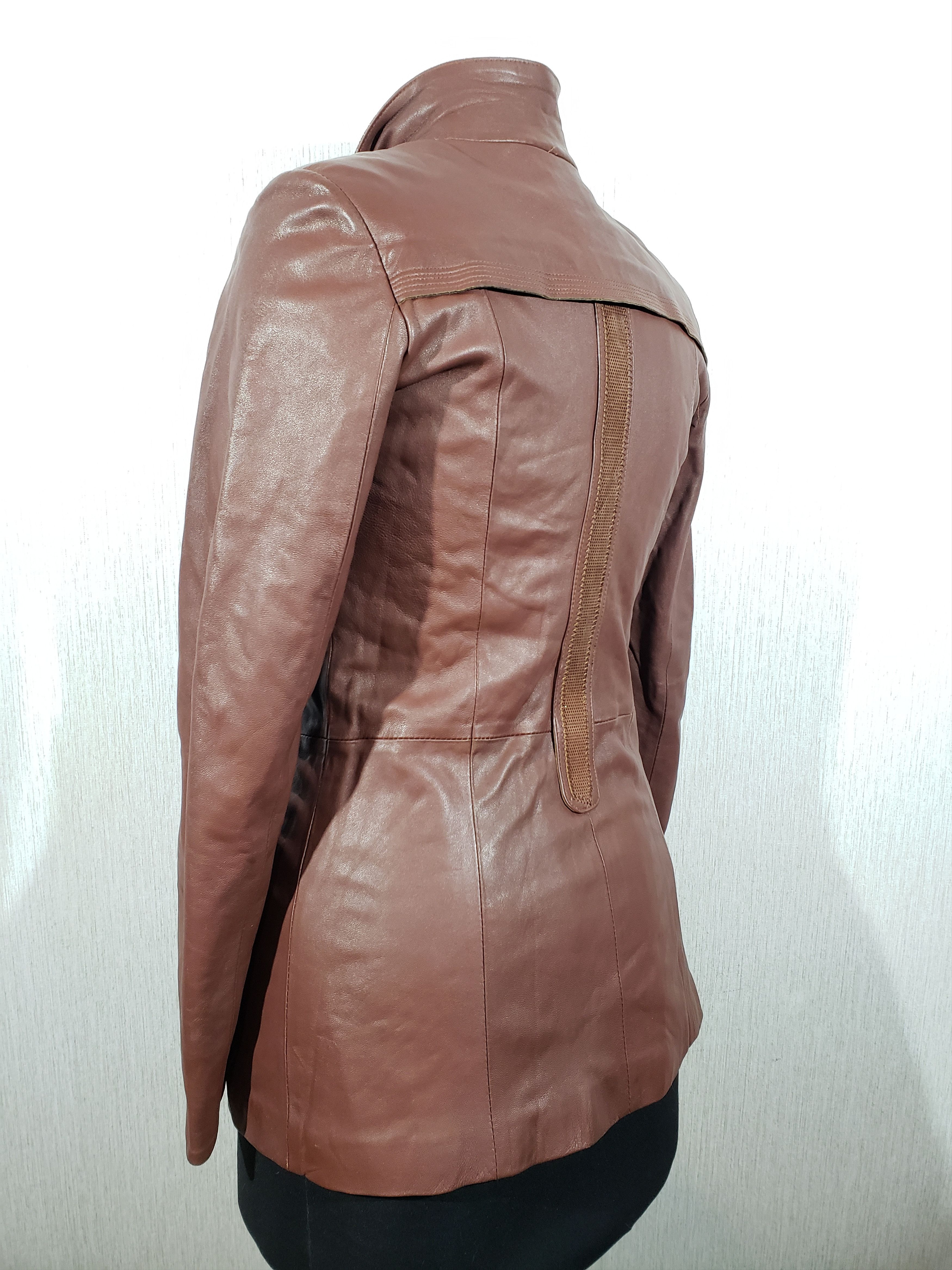 Other Stylish brown leather women's jacket. Size M / US 6-8 / IT 42-44 - 6 Thumbnail