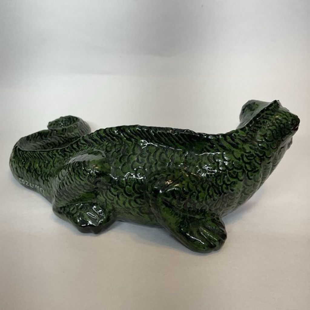 The Unbranded Brand Talavera Pottery Lizard Iguana Mexican CozumelCeramic Figure Size ONE SIZE - 9 Thumbnail