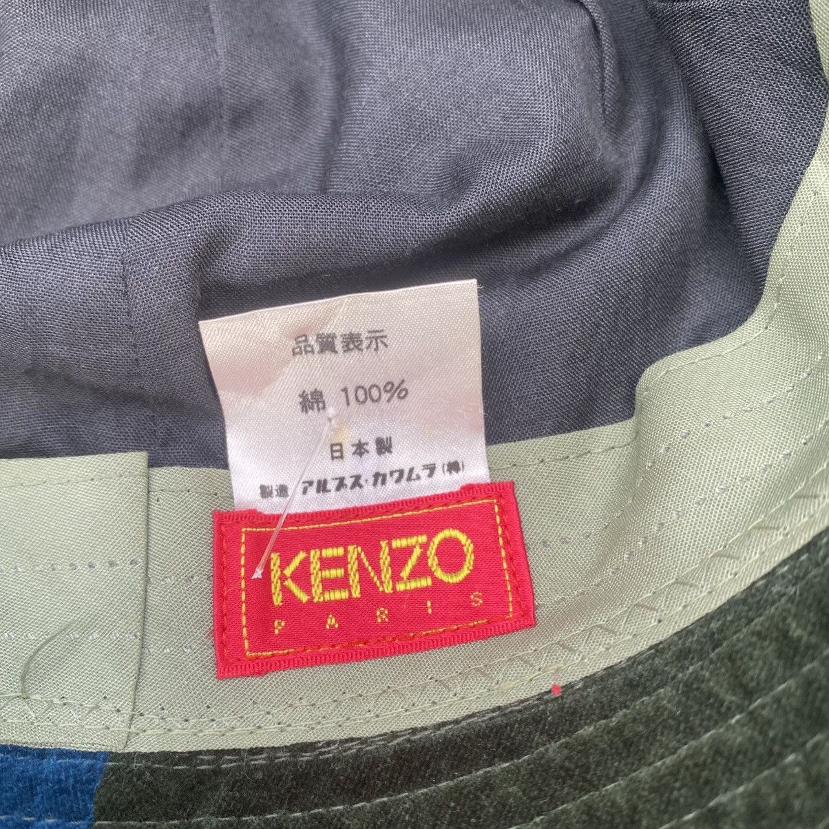 Kenzo 1990s KENZO Velvet Patchwork Bucket Hat Size ONE SIZE - 6 Thumbnail