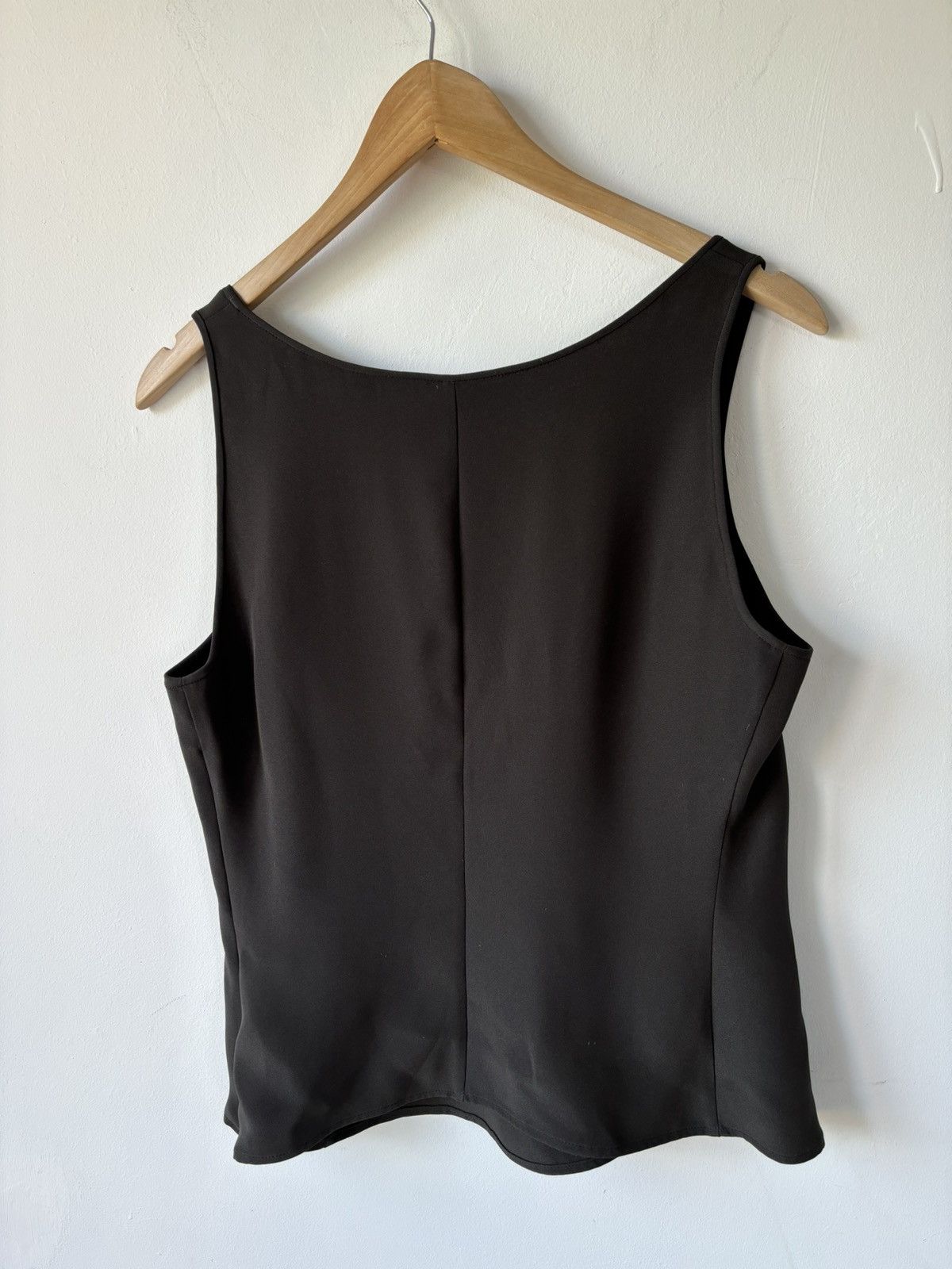 Armani Collezioni Vintage 90s Armani Collezioni Silk Blend Gray Tank Top Size M / US 6-8 / IT 42-44 - 2 Thumbnail
