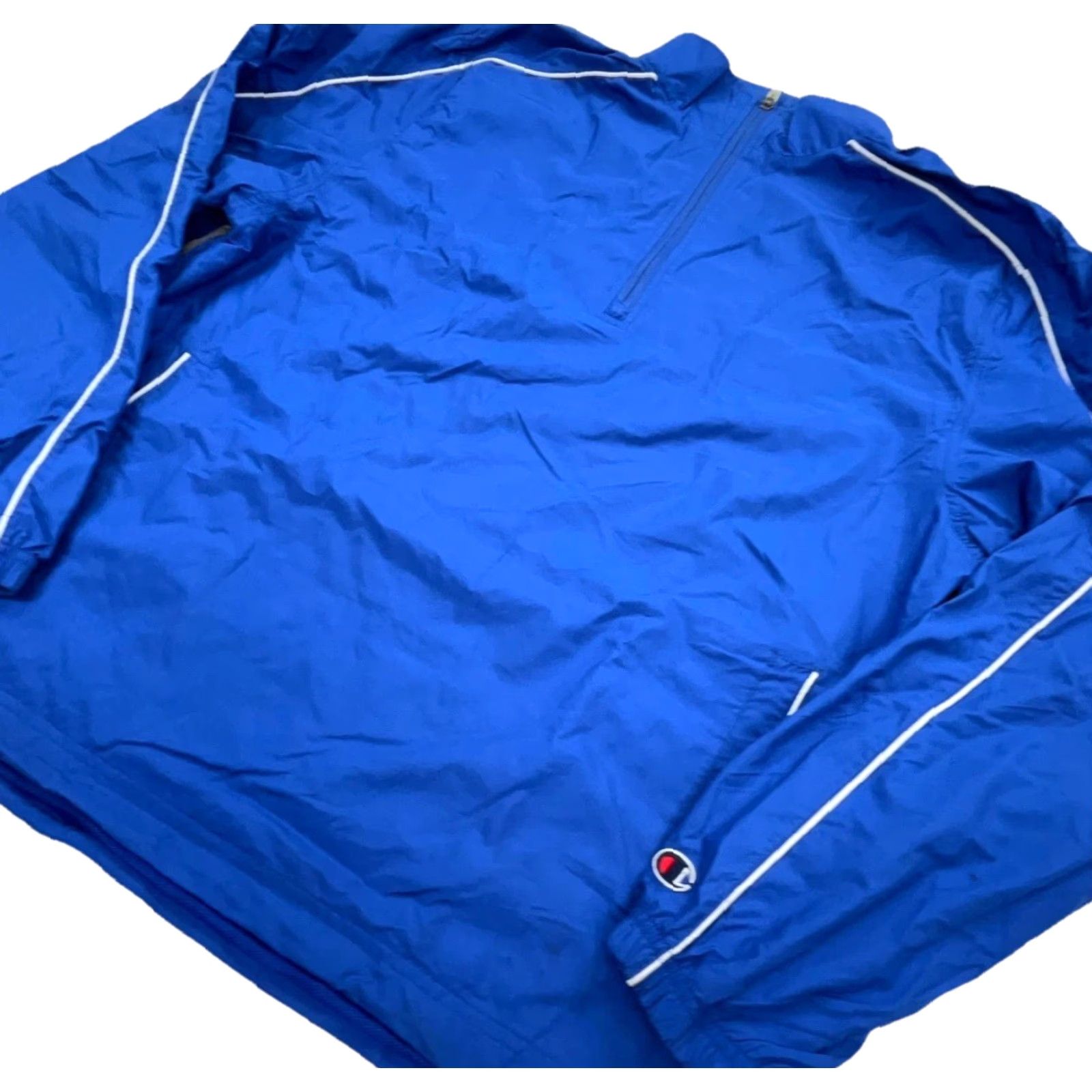 Champion Champion Jacket Men L Blue Windbreaker Pockets All Seasons Breathable Easy Care Moisture Wicking Golf Track & Field Activewear Casual Size US L / EU 52-54 / 3 - 2 Thumbnail