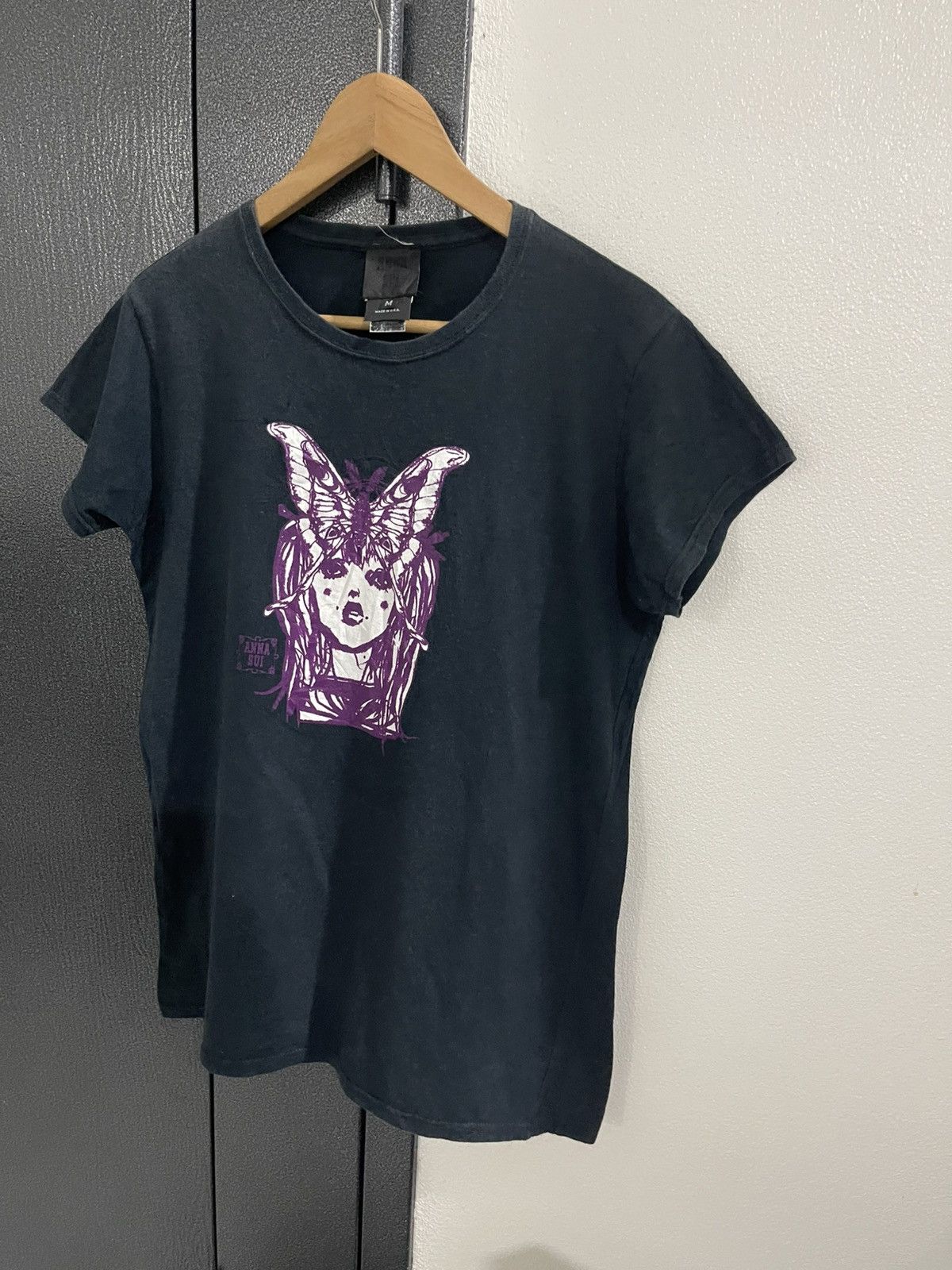 Anna Sui Vintage Anna Sui Moth Girl Tshirt Size M / US 6-8 / IT 42-44 - 2 Thumbnail